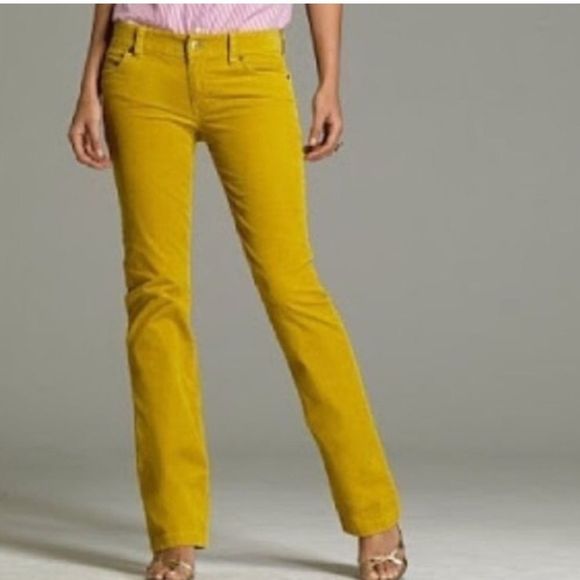 J Crew Matchstick Mustard Yellow Cords - Picture 1 of 12